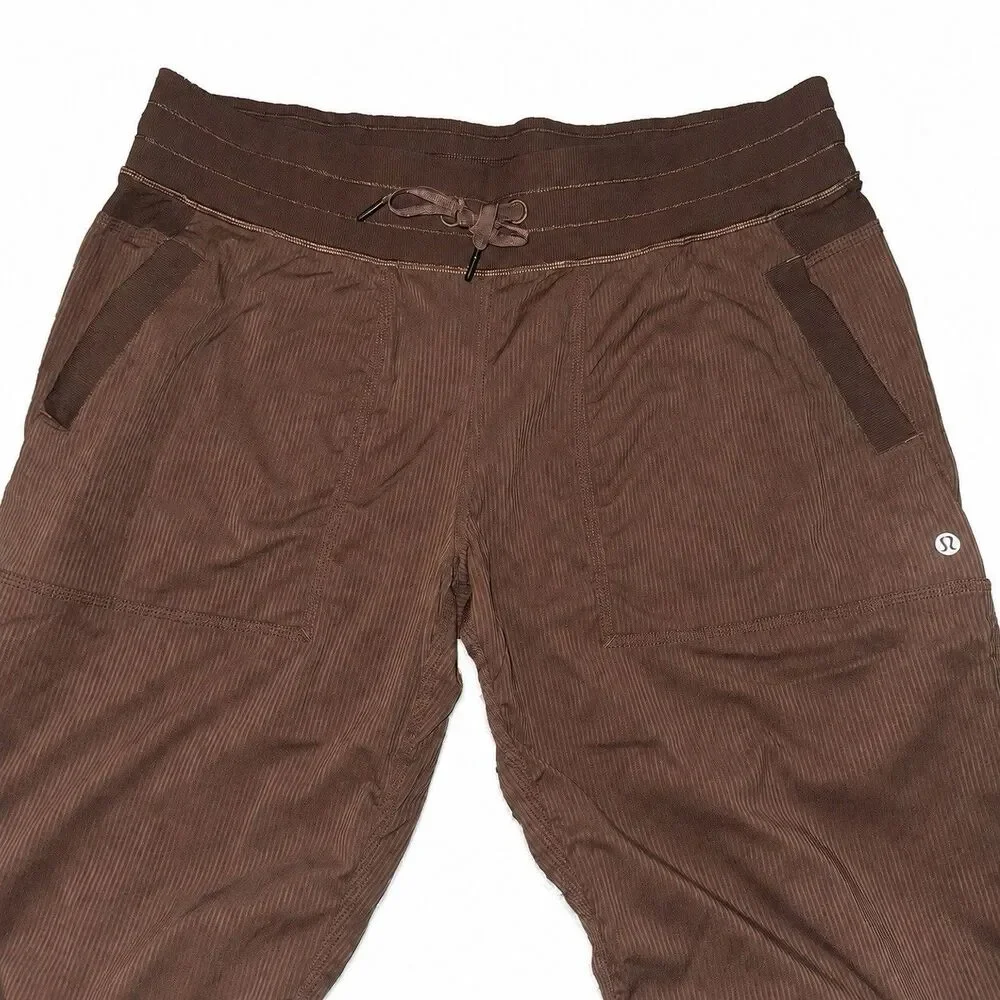 Lululemon Dance Studio Mid-Rise Pants Women 14 Walnut Crunch Brown 31”
